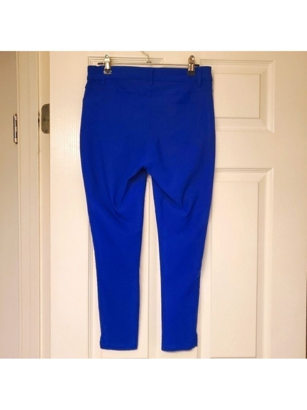 Relaxed Fit Casual Capri Pants High Rise Straight Leg Stretch Cropped Ankle EUC - Picture 2 of 8